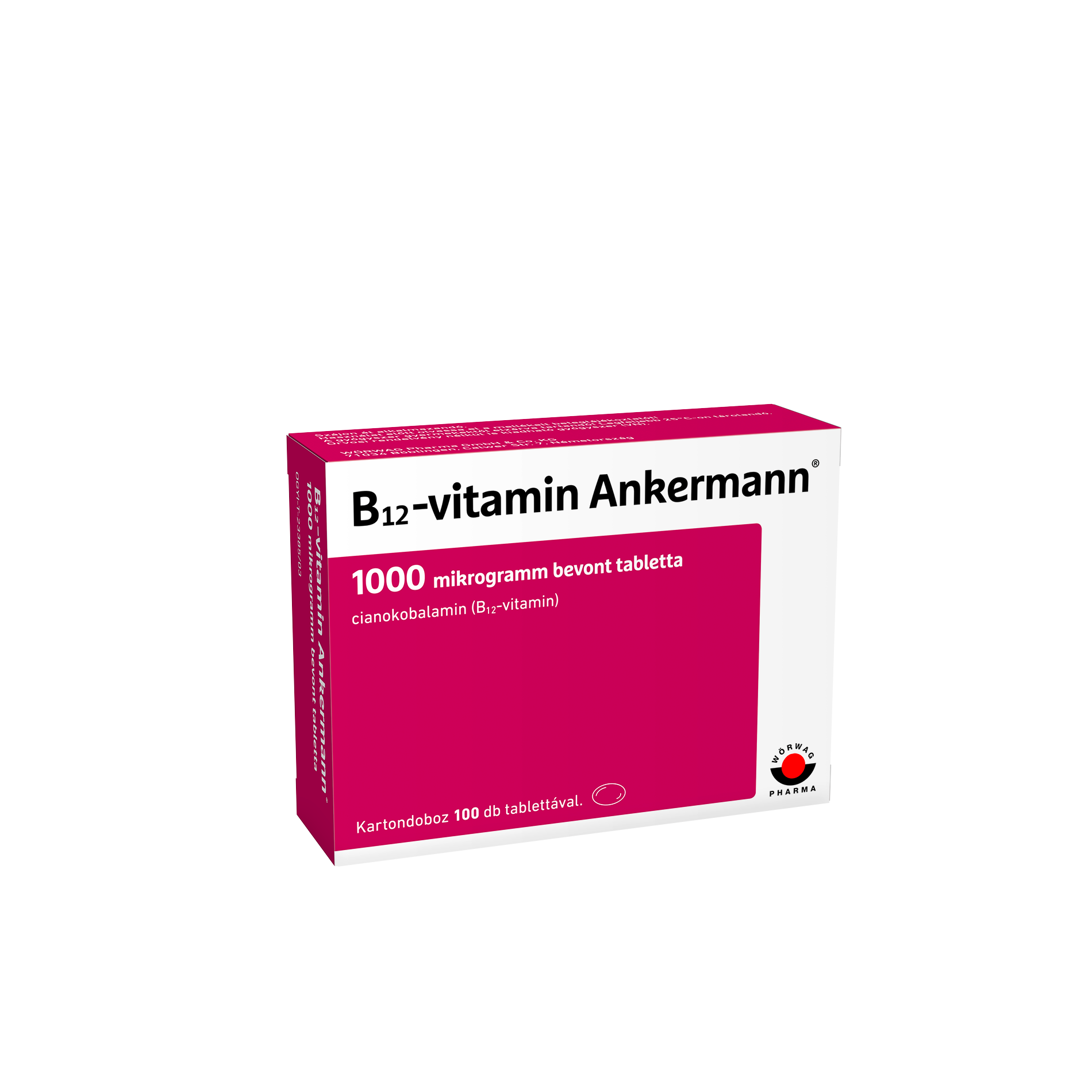 B12-vitamin Ankermann 1000 mikrogramm bevont tabletta 