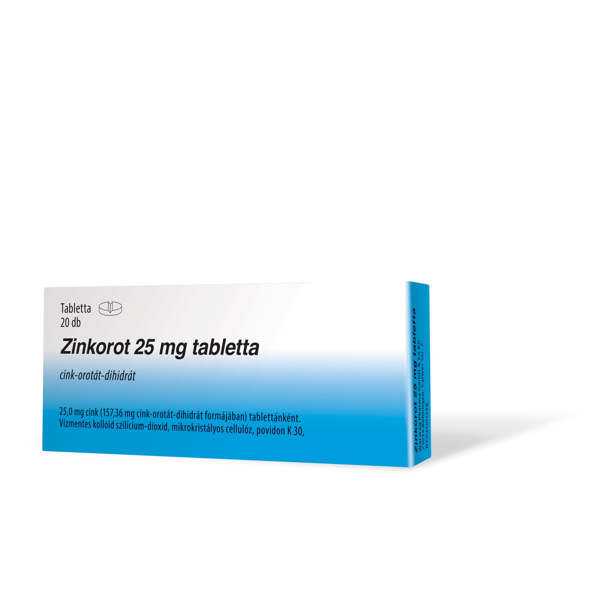 Zinkorot 25 mg tabletta